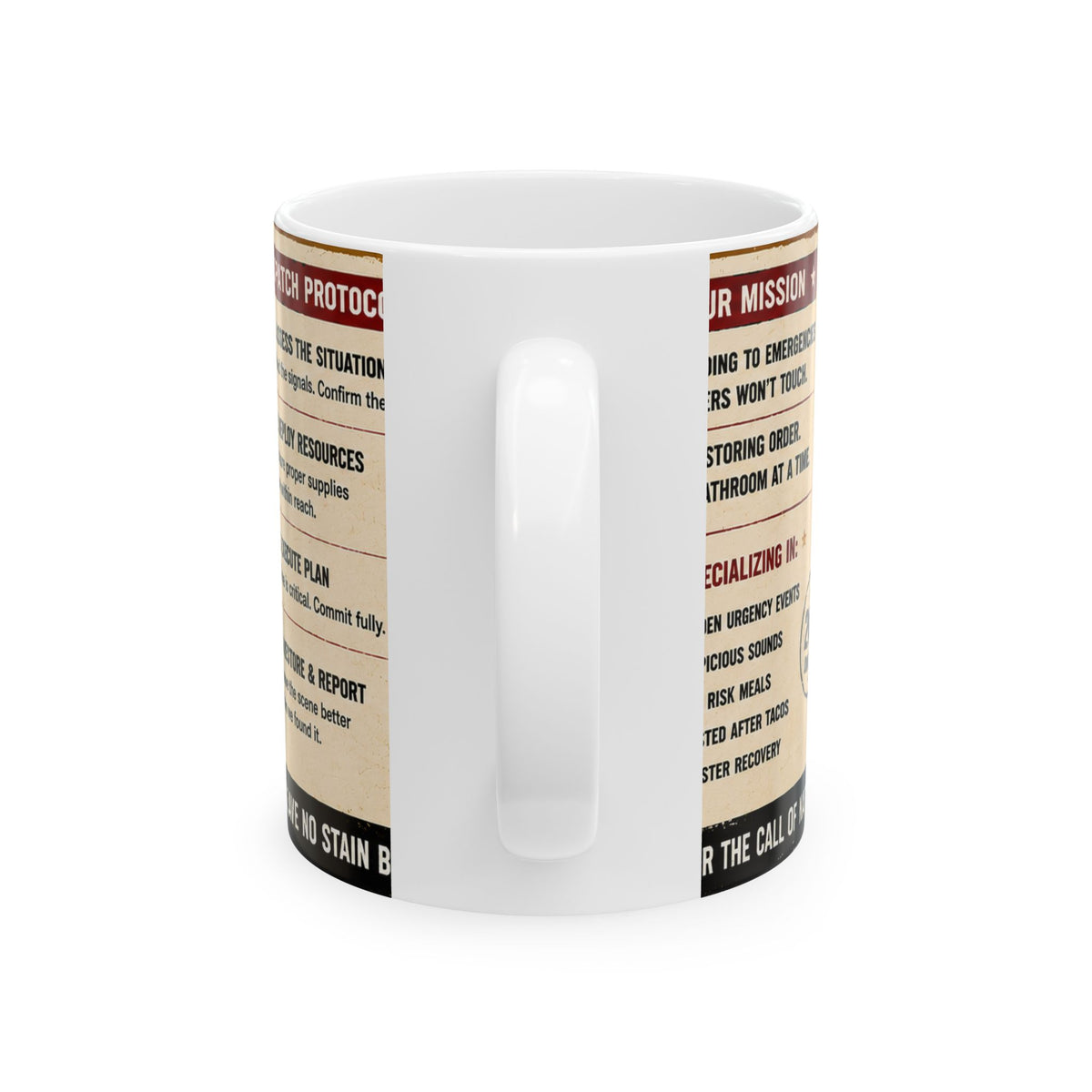 Code Brown Response Team Mug – Funny Emergency Toilet Humor Coffee Cup